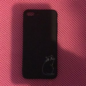 iPhone 7 plus black cat case